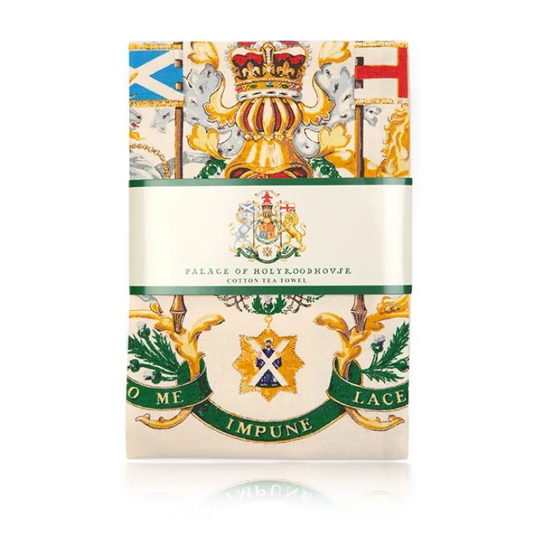 Palace Of Holyroodhouse Crest Tea Towel